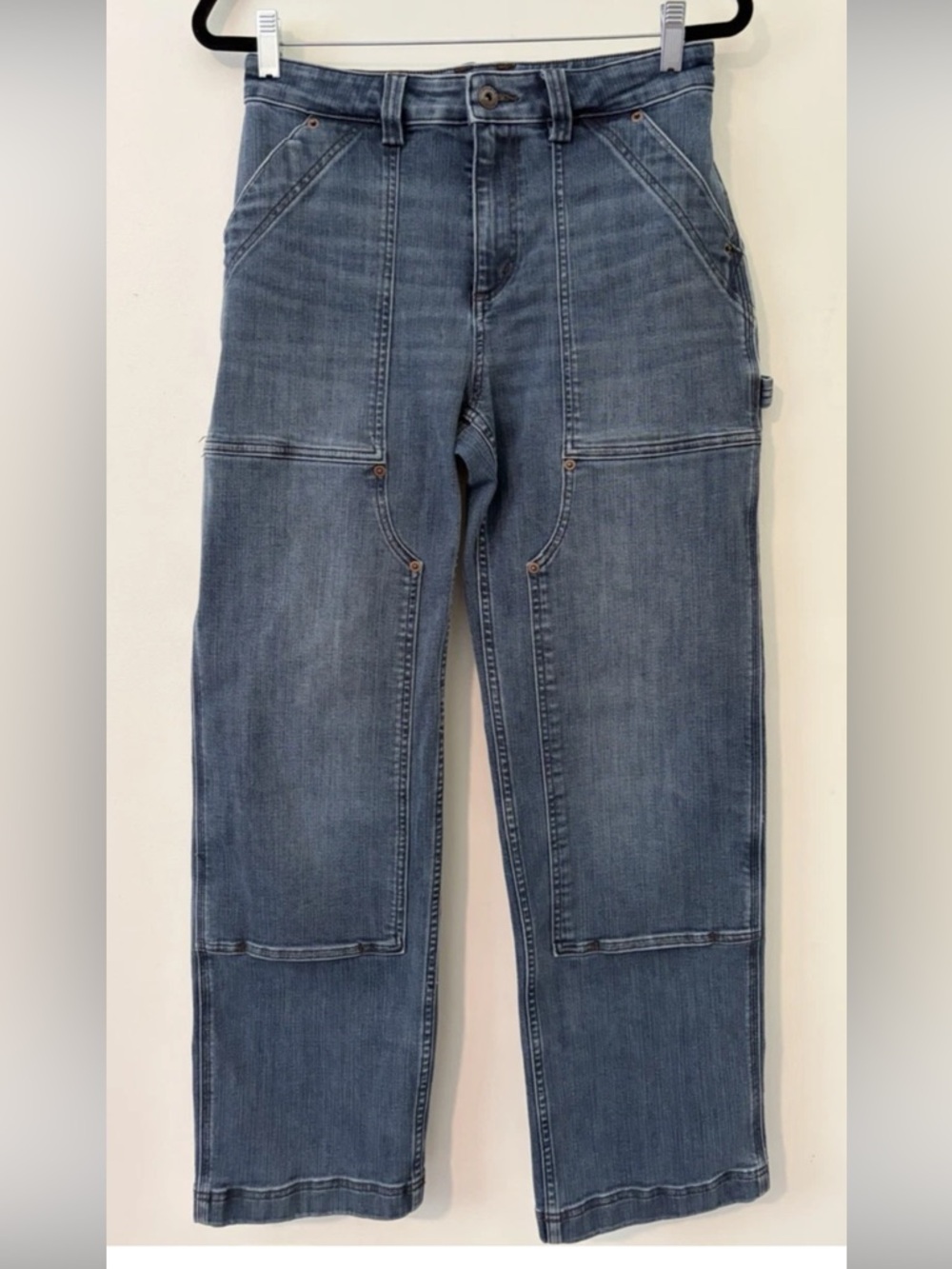 Duluth Trading Jeans Double Knee Denim Carpenter Jeans Women’s Size 8 Regular